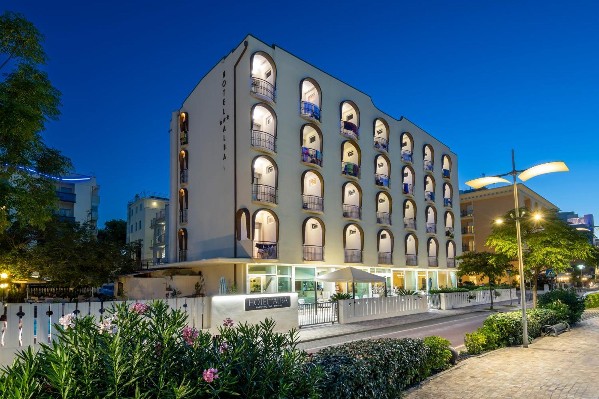 Hotel Alba Misano Adriatico Esterno foto