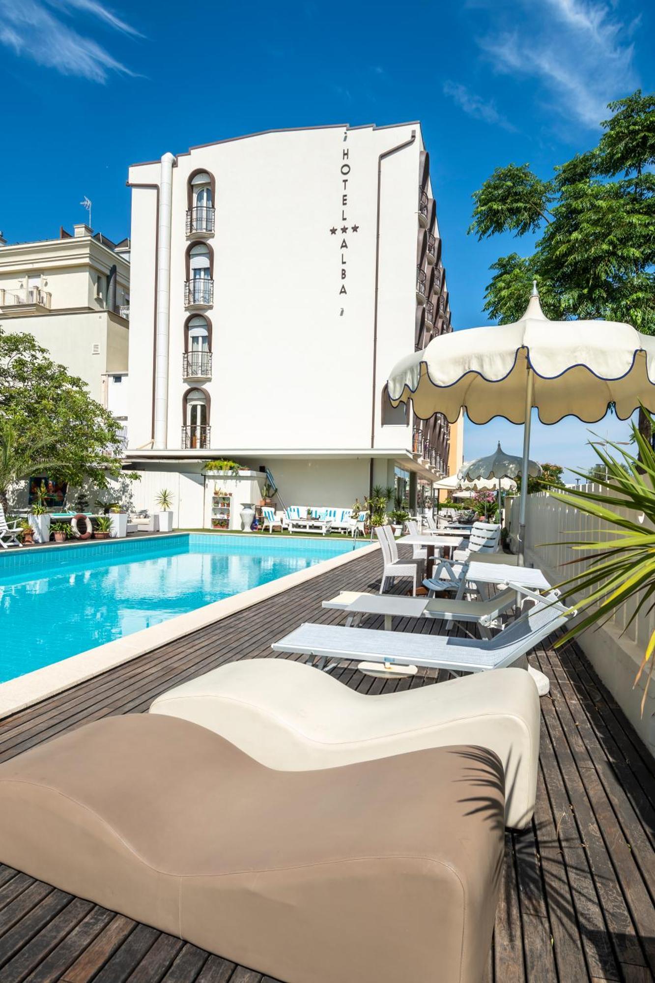 Hotel Alba Misano Adriatico Esterno foto