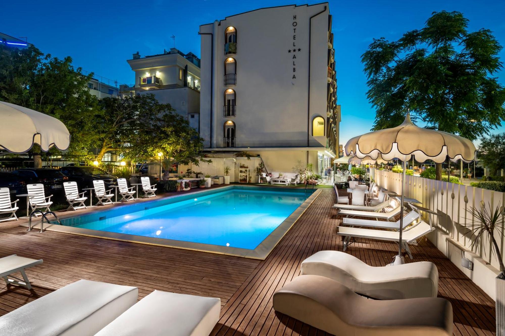 Hotel Alba Misano Adriatico Esterno foto